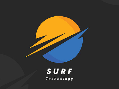 Surf technology logo branding brush design fresh colors icon illustration logo logo alphabet minimal technology typography ux youtube