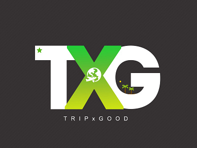 TxG Logo Creation branding design fresh colors green logo minimal modern travel typography vector youtube