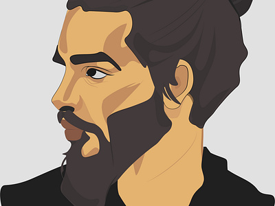 Portrait animation design illustration vector