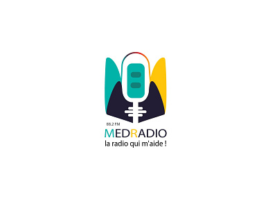 MEDRADIO participation design illustration logo radio