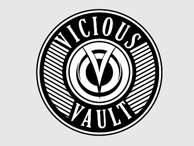 Vicious Vault logo | Custom Logo art brand branding character clean design flat icon icons identity illustration illustrator lettering logo minimal sketch type typography vector