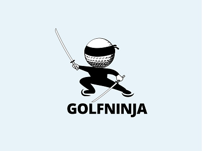 Golf Ninja logo | Custom Logo ai brand custom logo design eye catching flat graphic icon icons identity illustration illustrator logo logo design minimal logo modern logo professional logo vector