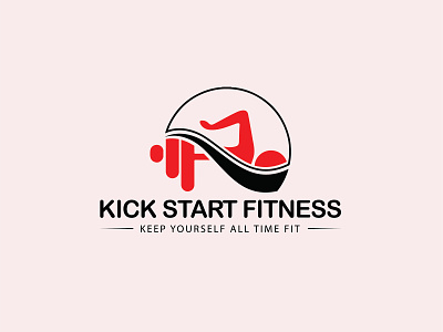 Kick Start Fitness Logo | Custom Logo ai brand custom logo design eye catching flat graphic icon icons identity illustration illustrator logo logo design minimal logo modern logo professional logo vector