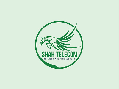 Shah Telecom logo | Custom logo