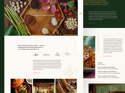 Hum StayLab Web Design branding food mobile restaurant uiux vietnam website