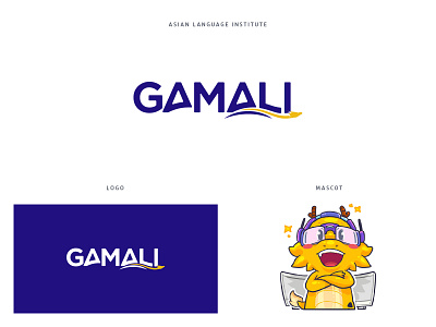 Gamali Logo Design by StayLab asia branding character dragon education language logo mascot typography
