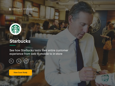 Starbucks Case Study case study uxui web design