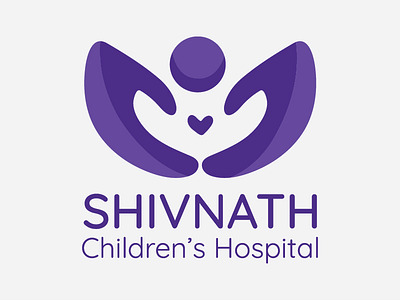 Shivanth Children's Hospital branding flat logo vector