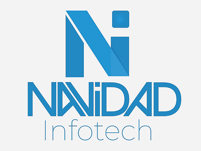 Navidad Infotech Logo branding design flat logo vector