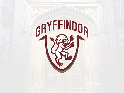 Gryffindor Primary branding gryffindor hogwarts identity illustration ipad pro lion logo logo logo design logos sports design sports logo sports logos