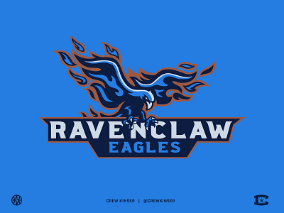 Ravenclaw Eagles bird of prey eagle logo illustration logodesign sports design sports logos