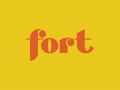 Fort Logotype 80s custom typography logo designs logotype logotype design typography