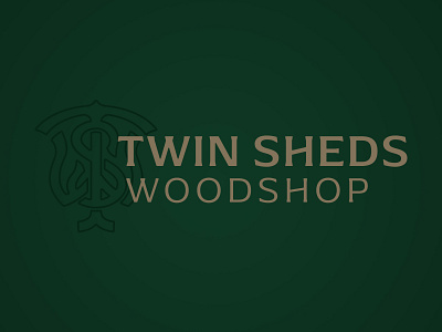 Twin Sheds Woodshop Logo brand identity design branding carpentry logos custom custom typograpy logo designs logo lockups logos monogram logos vector wood working woodshop logos woodworking logos