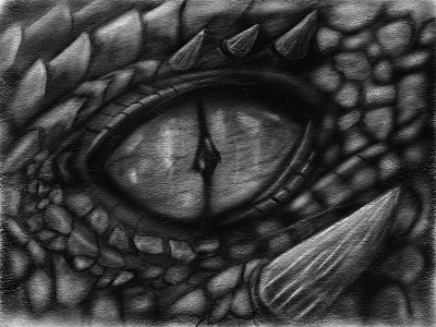 Dragon apple pencil charcoal drawing illustrations ipad pro procreate