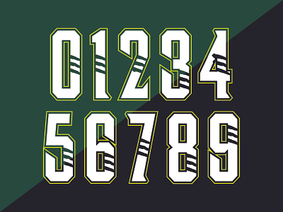 Bocats Numerals custom type fonts sports identity sports logo typography