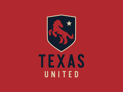 Texas United Rebrand Concept branding horse logo illustration logo design soccer crests soccer logo sports logo sports logo design texas