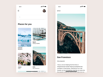 Travelapp by Gyðja Jónsdóttir on Dribbble
