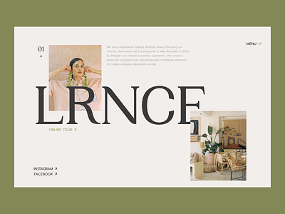LRNCE — Design Concept art blog design e commerce mainpage menu menu bar ui ui design ux ux design