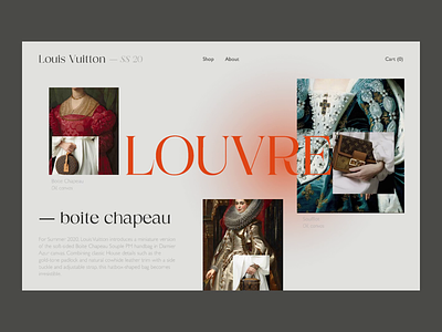 Louis Vuitton — Design Concept animation art design e commerce fashion mainpage ui ui design ux ux design