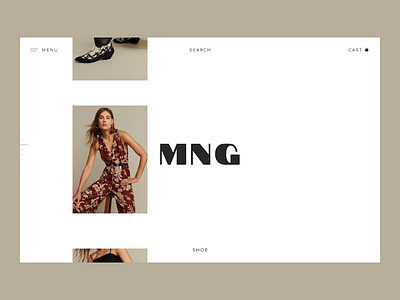 Mango Redesign Concept animation e commerce fashion ui design ux design