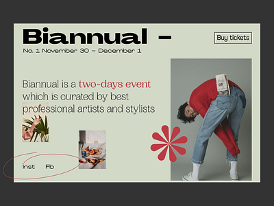 Biannual Festival Mainpage Concept