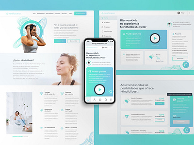 Mindfullnes Therapy - UI Landing and WebApp design