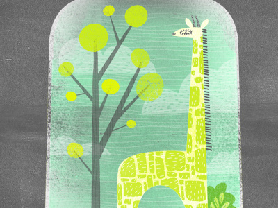 Giraffe In A Terrarium