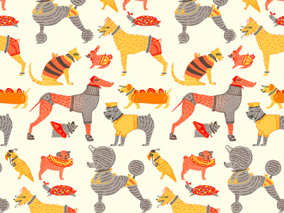Animals In Clothes Pattern