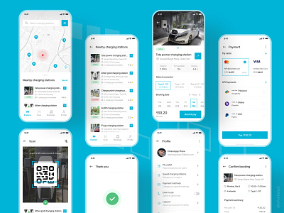 Vidyut-EV Charging Station Finder App | UI Design