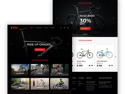 Hero Cycles | Responsive Website Homepage Redesign adobe xd design redesign ui ui design uiux user experience user interface ux ux design