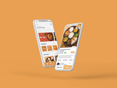 Food App Ui Concept app design food food app interface design screen ui ui design user experience user interface ux
