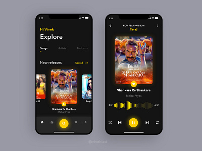 Melo Music App UI Concept