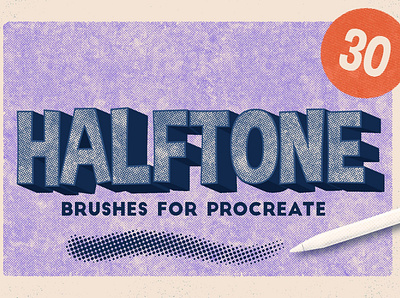Procreate 5: Halftone Brushes halftone halftones illustration ipad art ipad drawing ipadproart procreate procreate app procreate art procreate brushes procreate drawing procreateapp