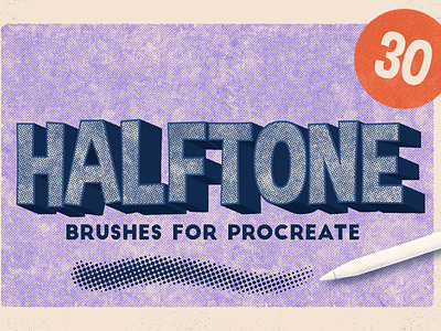 Procreate 5: Halftone Brushes