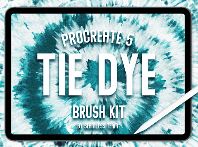Procreate 5: Tie Dye Brush Kit ipad art ipad drawing ipadproart procreate procreate app procreate art procreate brushes procreate drawing procreateapp shibori tie dye