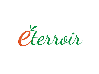 Eterroir clean design earthy logo minimal natural negative space simple