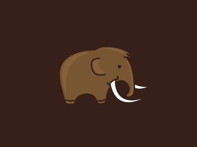 mammoth character design clean logo design mammoth minimal simple