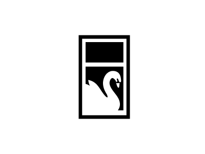 Window Swan clean logo modern simple sophisticated