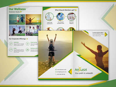 Wellness Brochure 2d art branding brochure brochure design design icon illustration logo photoshop vector web wellness