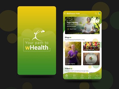 Wellness Mobile App - Android 2d art branding design illustration logo mobile mobile app mobile app design mobile application mobile design ui ux vector wellness