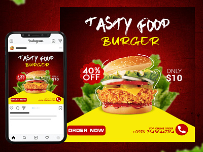 Instagram restaurant poster design banner banner ads banner design design food food poster graphic design instagram instagram banner instagram post instagram stories instagram template photoshop poster art poster design restaurant design restaurants