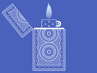 Decorative Lighter illustration lighter ornate vector