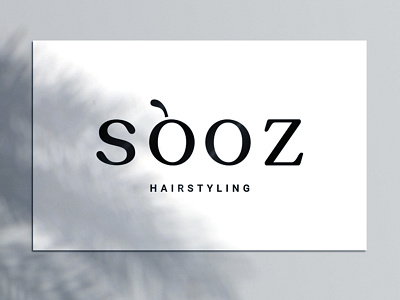 SooZ Hairstyling Logo Design branding design hair salon logo minimal vector