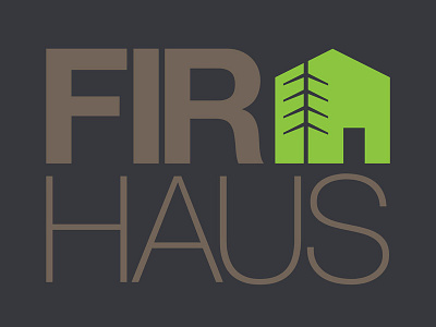 Fir Haus / Logo Design branding design flat icon logo vector