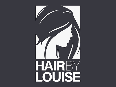 Hair By Louise / Logo Design branding design flat logo vector