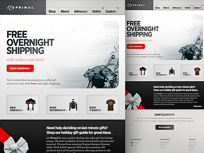 Primal Marketing Email Design apparel cycling email design