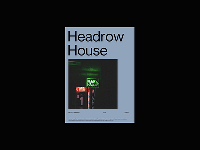 Headrow House flat graphic graphic design illustrator minimal photo photoshop poster poster design