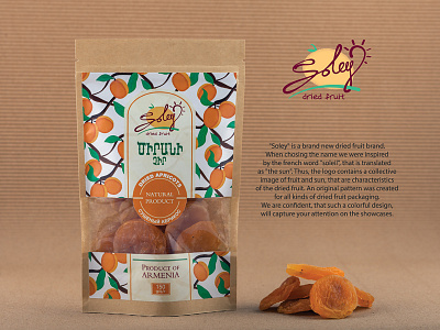 Soley Dried Fruits Brand branding design food fruits packaging