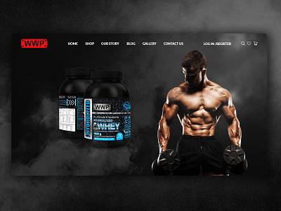 WWProtein fit fitness protein sport supplement supplements ui webdesign website
