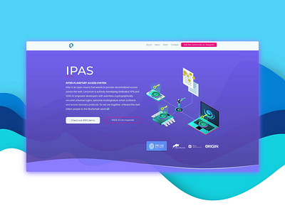 Product page design flat ui website